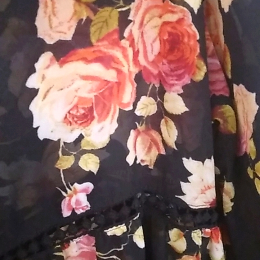 Red Roses Blouse - Picture 2 of 3